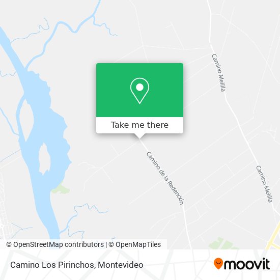 Camino Los Pirinchos map