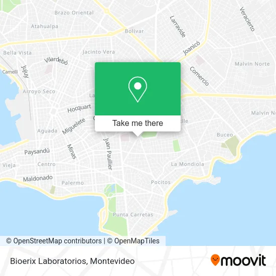 Mapa de Bioerix Laboratorios