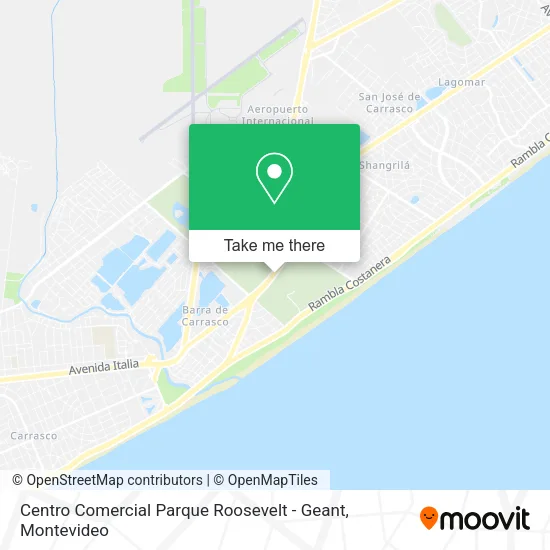 Mapa de Centro Comercial Parque Roosevelt - Geant