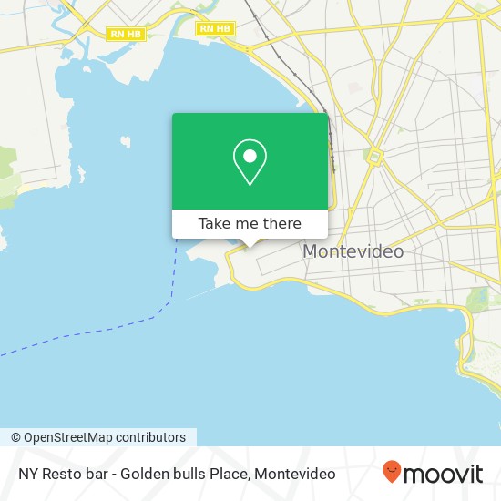 NY Resto bar - Golden bulls Place map