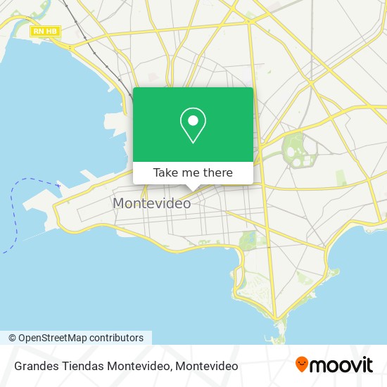 Grandes Tiendas Montevideo map