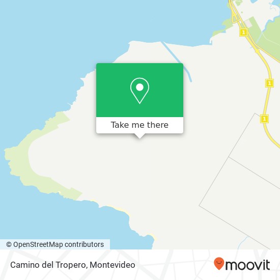 Camino del Tropero map