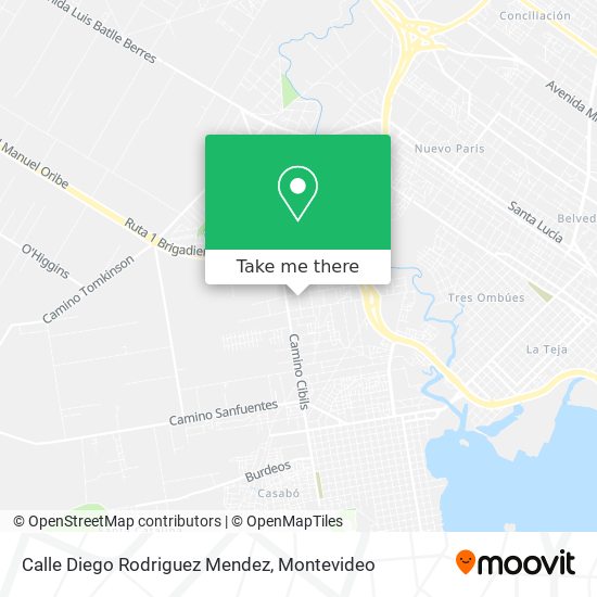 Calle Diego Rodriguez Mendez map