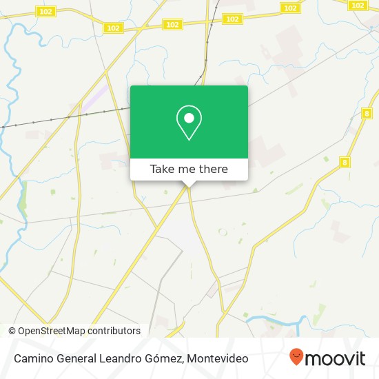 Camino General Leandro Gómez map