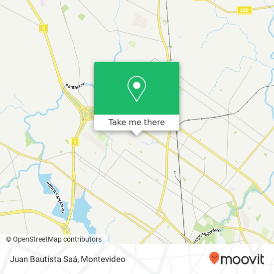 Juan Bautista Saá map