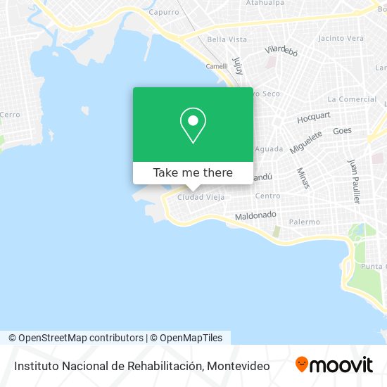 Instituto Nacional de Rehabilitación map