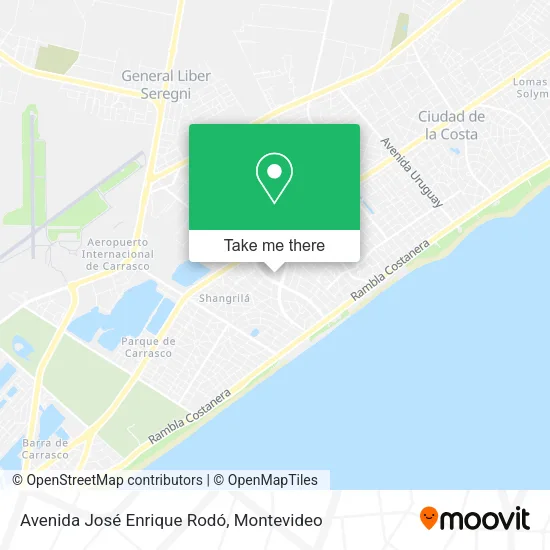 Mapa de Avenida José Enrique Rodó