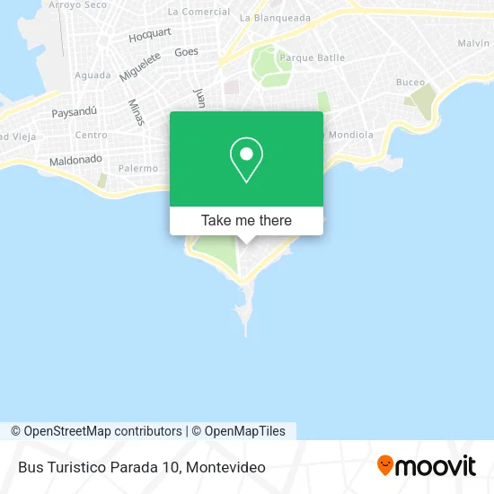Bus Turistico Parada 10 map