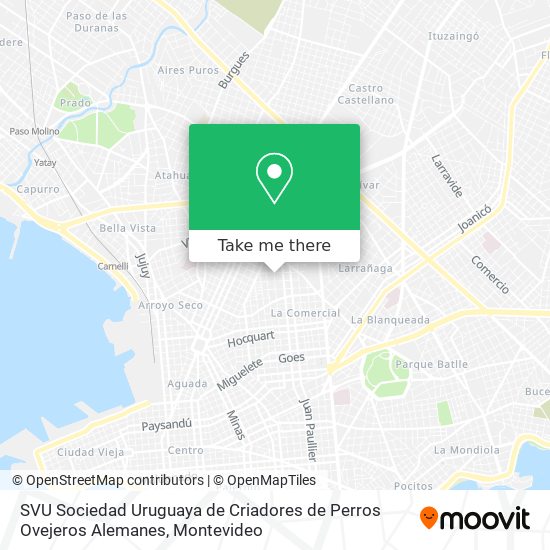 SVU Sociedad Uruguaya de Criadores de Perros Ovejeros Alemanes map