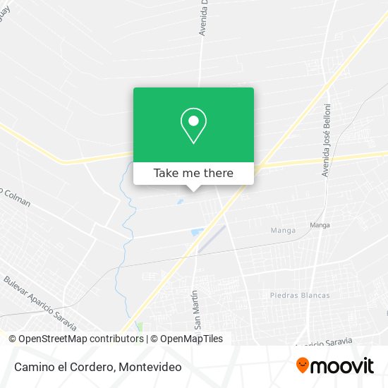 Camino el Cordero map