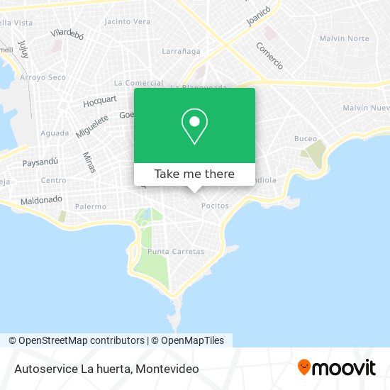 Autoservice La huerta map