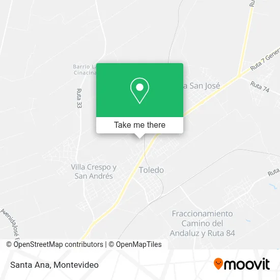 Santa Ana map