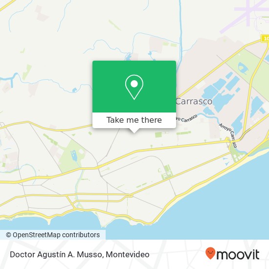 Doctor Agustín A. Musso map