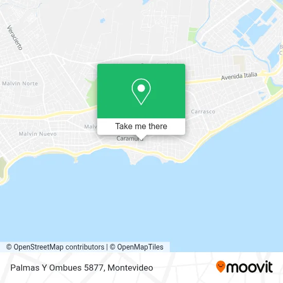 Palmas Y Ombues 5877 map