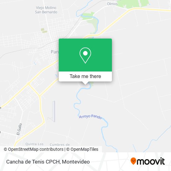 Cancha de Tenis CPCH map