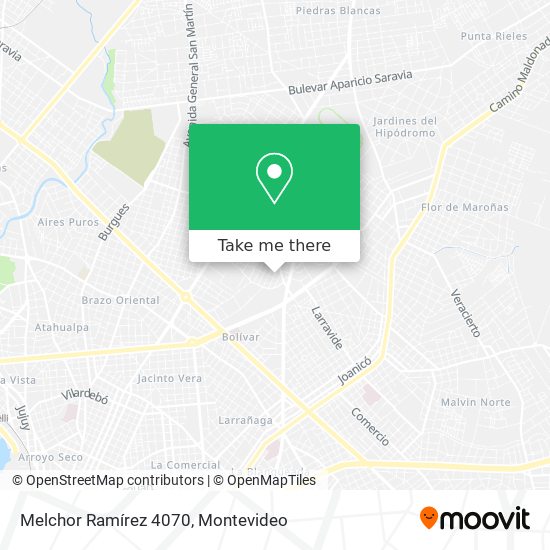 Melchor Ramírez 4070 map