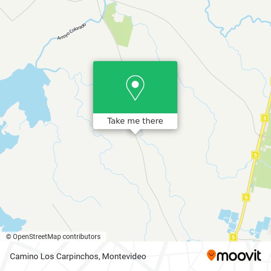 Camino Los Carpinchos map