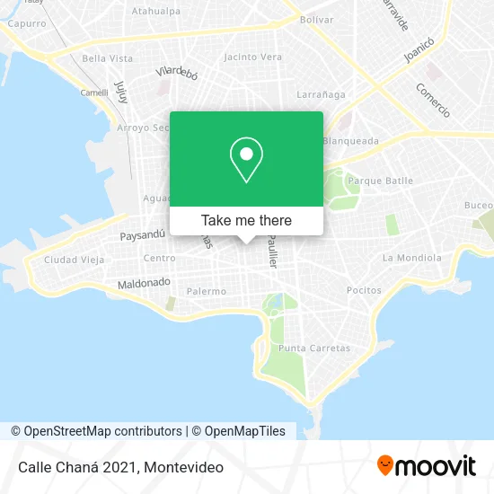 Calle Chaná 2021 map