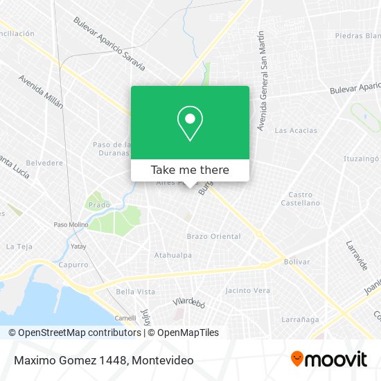 Maximo Gomez 1448 map