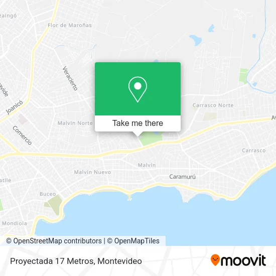 Mapa de Proyectada 17 Metros