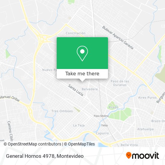 General Hornos 4978 map