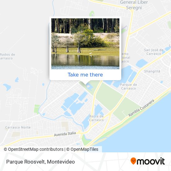 Parque Roosvelt map