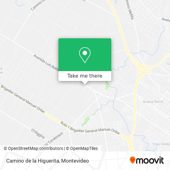 Camino de la Higuerita map