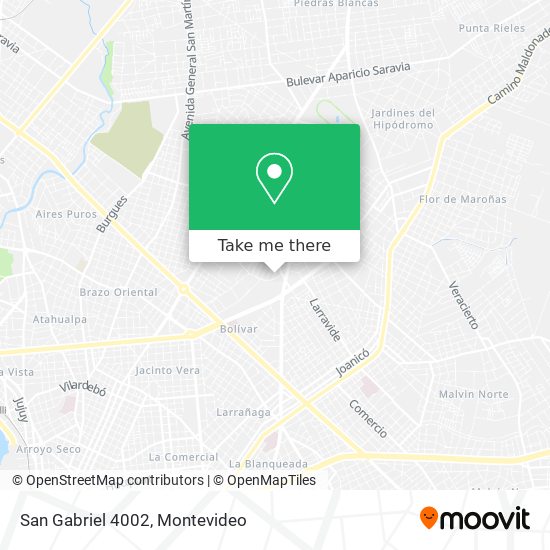 San Gabriel 4002 map
