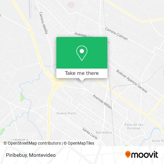 Piribebuy map