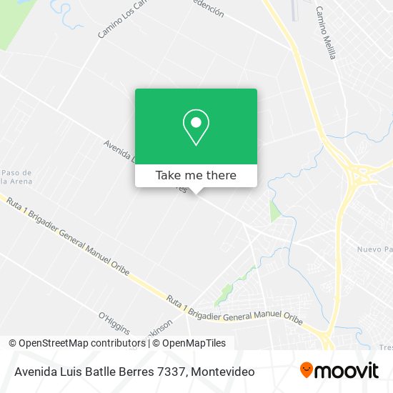 Avenida Luis Batlle Berres 7337 map