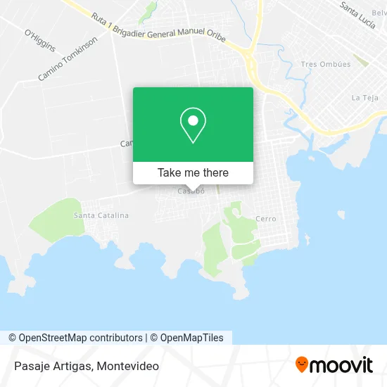 Pasaje Artigas map