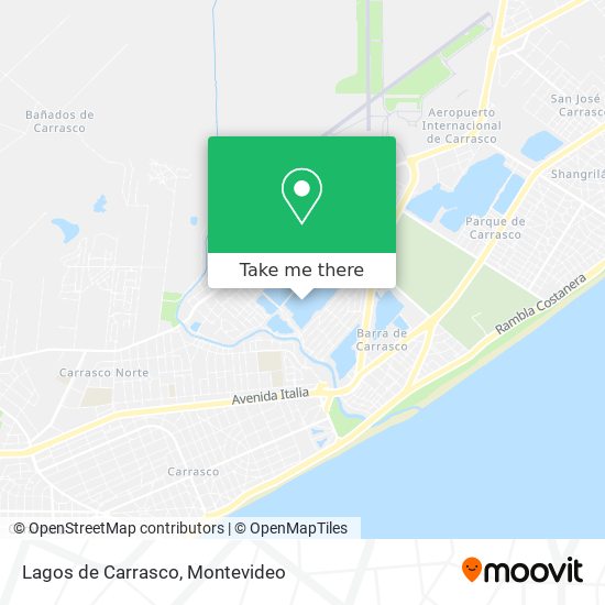 Lagos de Carrasco map