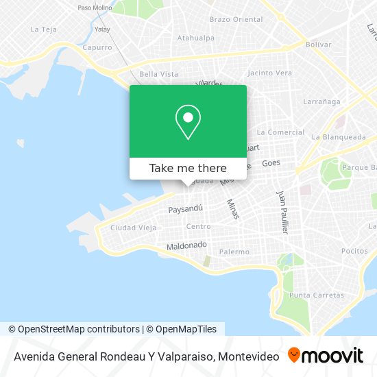 Avenida General Rondeau Y Valparaiso map