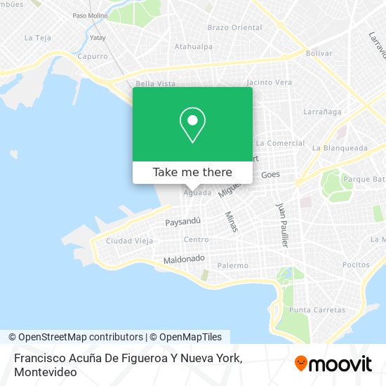 Francisco Acuña De Figueroa Y Nueva York map