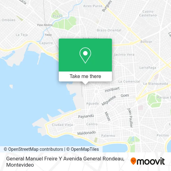Mapa de General Manuel Freire Y Avenida General Rondeau