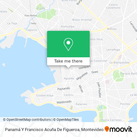 Panamá Y Francisco Acuña De Figueroa map