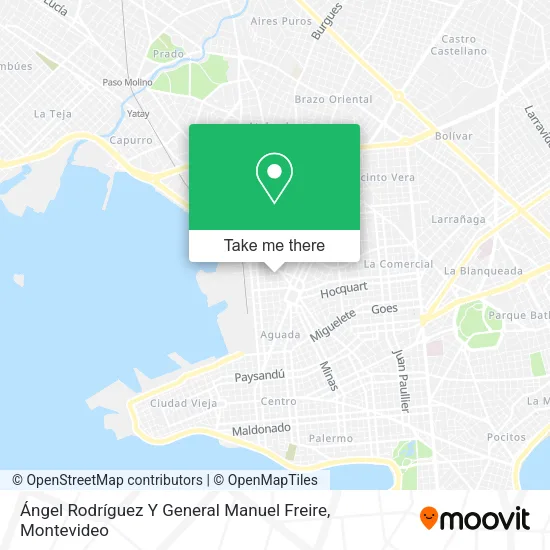Mapa de Ángel Rodríguez Y General Manuel Freire