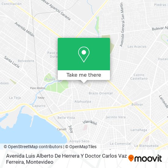 Avenida Luis Alberto De Herrera Y Doctor Carlos Vaz Ferreira map