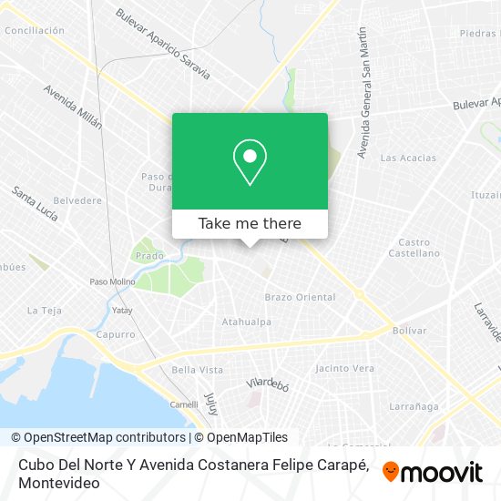 Cubo Del Norte Y Avenida Costanera Felipe Carapé map