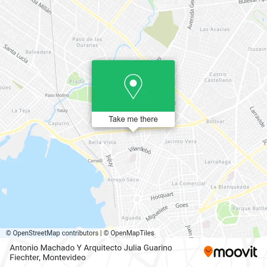 Mapa de Antonio Machado Y Arquitecto Julia Guarino Fiechter