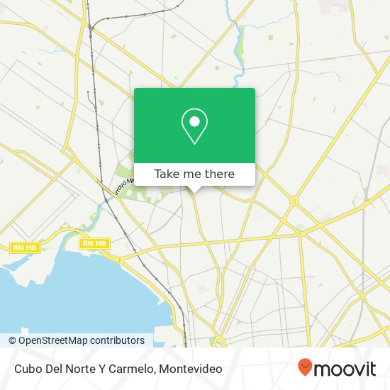 Cubo Del Norte Y Carmelo map