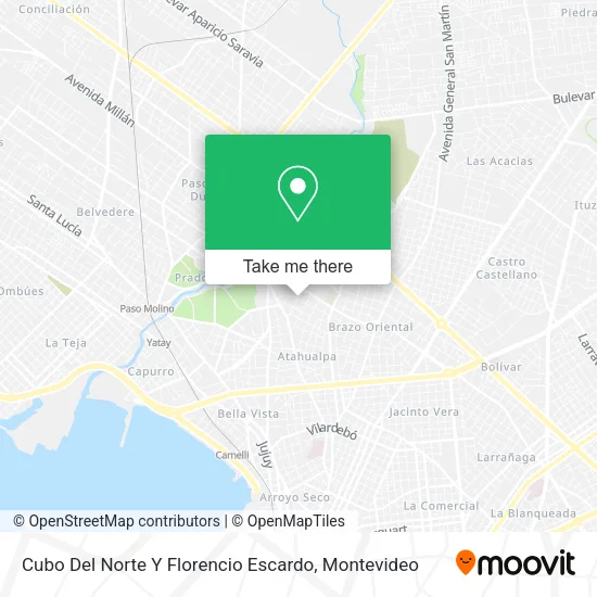 Cubo Del Norte Y Florencio Escardo map