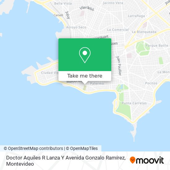 Doctor Aquiles R Lanza Y Avenida Gonzalo Ramírez map