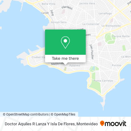 Doctor Aquiles R Lanza Y Isla De Flores map