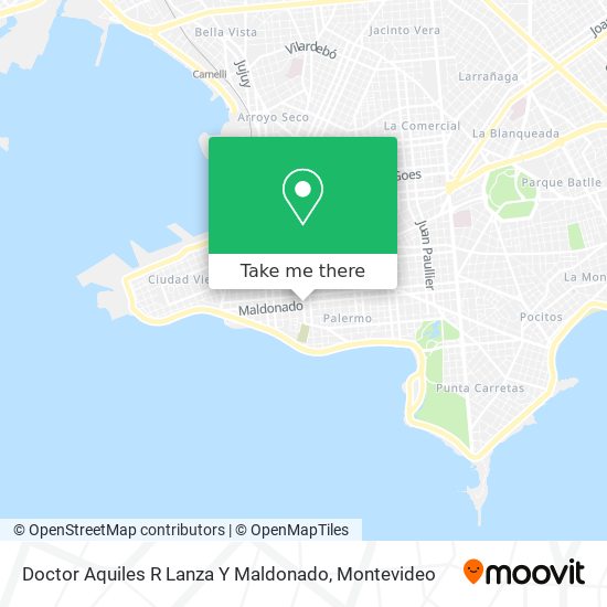 Doctor Aquiles R Lanza Y Maldonado map