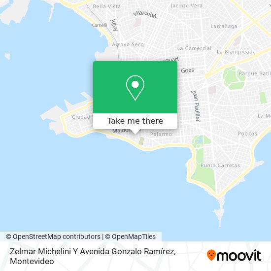 Zelmar Michelini Y Avenida Gonzalo Ramírez map