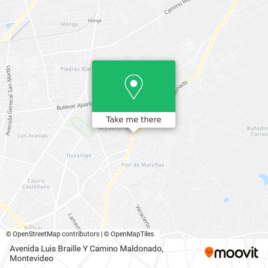 Avenida Luis Braille Y Camino Maldonado map