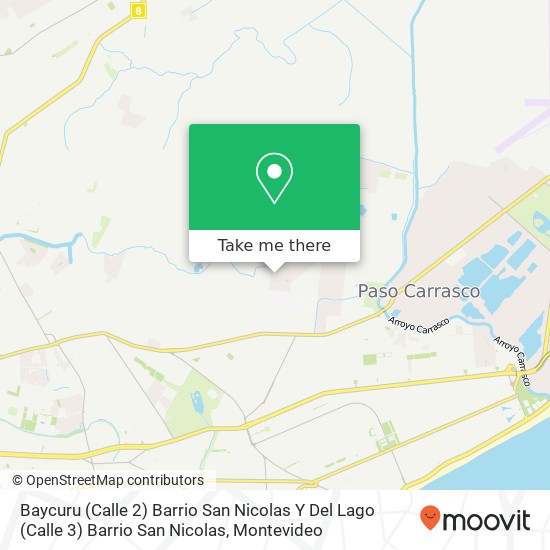 Baycuru (Calle 2) Barrio San Nicolas Y Del Lago (Calle 3) Barrio San Nicolas map