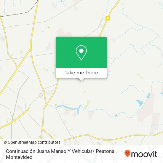 Continuación Juana Manso Y Vehicular/ Peatonal map