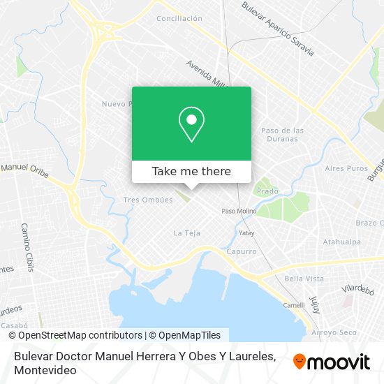 Bulevar Doctor Manuel Herrera Y Obes Y Laureles map